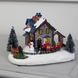 Светодиодная фигура «Рождественский поезд», 12×17 см, 5 LED, AААх3 (не в комплекте), свечение мульти