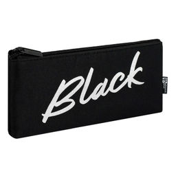 Пенал школьный Феникс+, арт.68343/ 48 ЧЕРНЫЙ (без наполнения, 19х9х1.5 см, полиэстер, молния, высока