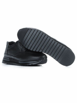 03-5017 BLACK Полуботинки женские (натуральная кожа)