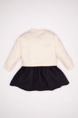 Платье Барби с длинными рукавами для маленьких девочек - Defacto фото 5