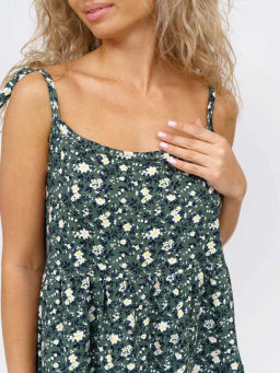 Сарафан женский, цвет зеленый белый