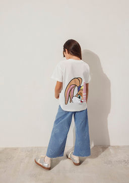 Lola Bunny Bask?l? Ekru Tisort