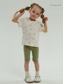 Костюм Актив бордовые тюльпанчики-оливка - Sovalina фото 29