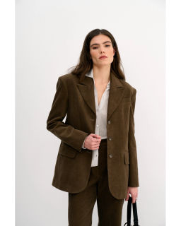 Жакет THE VERY 2421 оливково-коричневый  фото 11