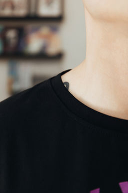 М44 Футболка "Черный/фиолетовый"