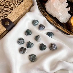 Сердце из Мохового агата - Радуга самоцветов фото 2