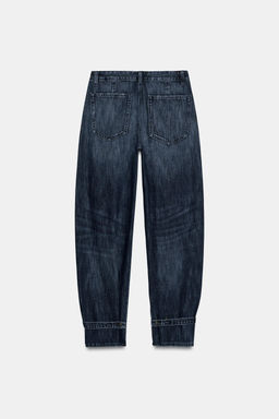 TRF BALLOON MID-WAIST JEANS WITH BELT LOOPS - Zara фото 19