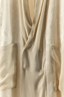 ABRIGO COMBINADO JACQUARD LINO LIMITED EDITION / Vainilla - Zara фото 9