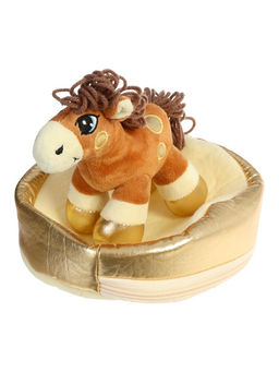 Мягкая игрушка - конфетница Веселая лошадка, 21 см