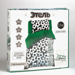 Постельное бельё Этель 1,5 сп Футбольный мяч 143*215 см, 150*214 см, 50*70 см - 1 шт, 100% хл, бязь 125 г/м2  фото 5