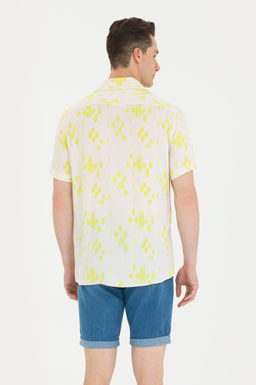 U. S. Polo Assn Мужская рубашка с коротким рукавом цвета экрю - U.s. polo assn фото 7