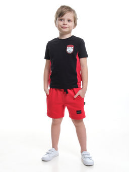 Футболка для мальчика с коротким рукавом UD 6960 черный/красный - Mini maxi фото 9
