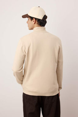 Siyah Regular/Normal Kesim Dik Yaka Kal?n Ici Polarl? Sweatshirt TMNAW26SW00021 - Trendyolmilla фото 22