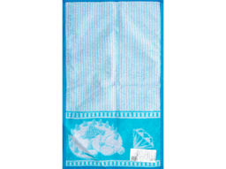 6с104.411ж1 Драко-вельвет (бирюза11) Полотенце махровое 67х40см