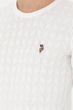 Мужской белый базовый свитер - U.s. polo assn фото 14