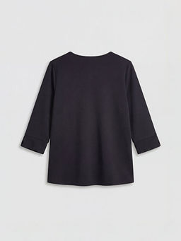 Bisiklet Yaka Soft Touch Bluz