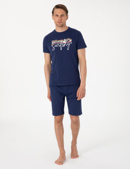 Mavi K_sakol _ortlu Pijama Tak_m_ - Pierre cardin фото 4