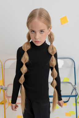 К 301477/черный джемпер для дев