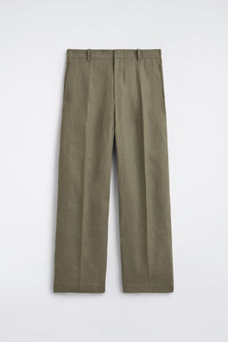 PANTAL?N DE LINO RELAXED FIT STRAIGHT LEG