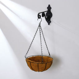 Кашпо подвесное, d=25 см, с кокосовым вкладышем, «Полусфера», Greengo