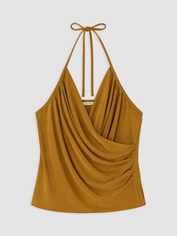 Halter Yaka B?zg?l? Bluz