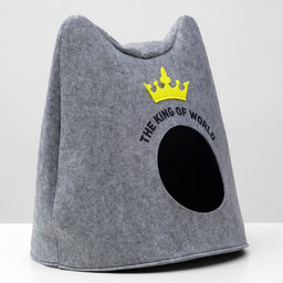 Домик для животных из войлока «Ушастик королевский», 46×46×43 см