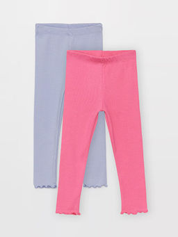 Beli Lastikli Basic K?z Bebek Tayt 2li