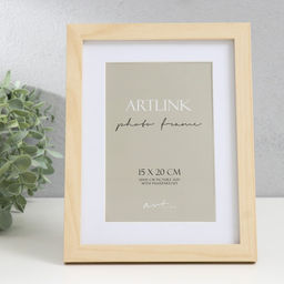 Фоторамка для фото 15×20 см Ellis, МДФ, с паспарту, натуральный