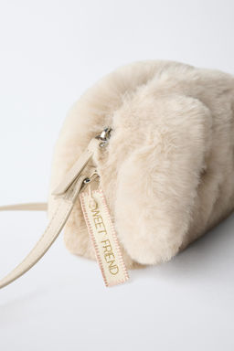BUNNY FAUX FUR CROSSBODY BAG - Zara фото 3
