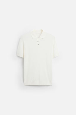 VISCOSE BLEND KNIT POLO SHIRT - Zara фото 15