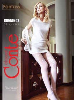 Колготки фантазийные CONTE FANTASY ROMANCE nero
