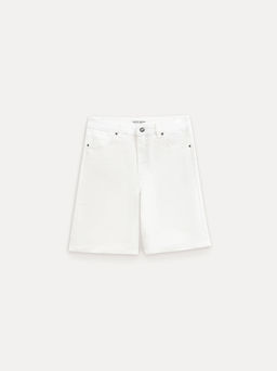 CONTE CON-758 Джинсовые шорты из мягкого денима в молочном оттенке off white - Conte elegant фото 7