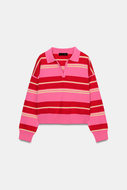 STRIPED KNIT POLO - Zara фото 8