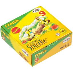 Гуашь ГАММА "Пчелка" 9цв. 20мл. (221014_9)