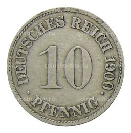 10 пфеннигов 1900 года G Германия