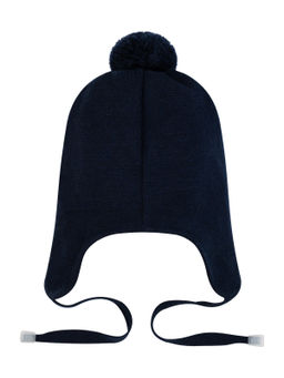 Шапка вязаная темно-синяя Ш-108 (48-50)