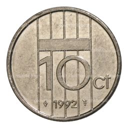 10 центов 1992 года Нидерланды