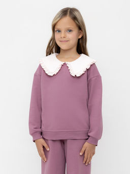 КР 302709/темная орхидея к553 джемпер (свитшот) для дев