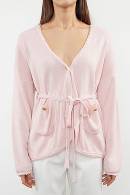 Pembe Baglama Detayl? Triko H?rka TWOAW25HI00128 - Trendyolmilla фото 3