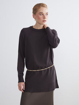 Bisiklet Yaka Kad?n Triko Kazak