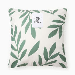 Чехол на подушку Этель Листья 40*40 см, велюр 100% п/э  фото 5