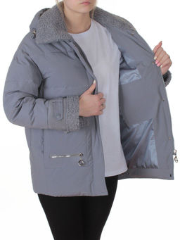23210 GRAY/LT. BLUE Куртка зимняя женская (150 гр. био-пух)