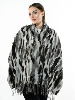 Яркий палантин с анималистичным принтом - Pretty mania фото 3