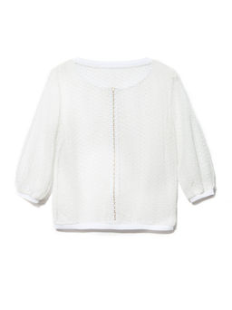 CONTE Ультрамодный бомбер из кружева с рукавами ? LJ 895 off-white - Conte elegant фото 6
