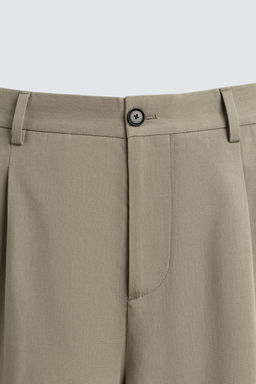 PANTAL?N STRAIGHT FIT PLIEGUES LIMITED EDITION / Khaki claro - Zara фото 9