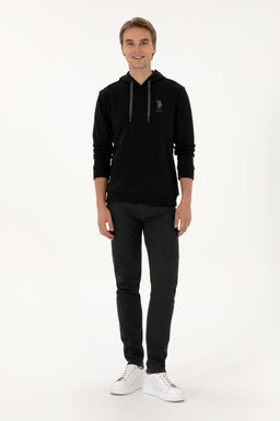 Erkek Siyah Basic Sweatshirt Sepette S_rpriz _ndirim - U.s. polo assn фото 4