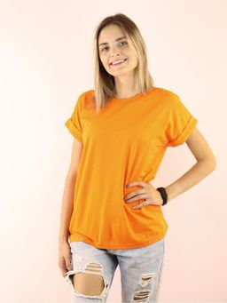 K10153 Футболка OVER SIZE ОРАНЖЕВЫЙ