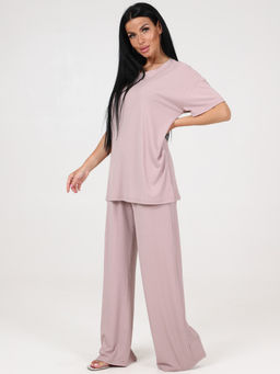 423 ПИЖАМА ЖЕНСКАЯ (брюки) (Пудра) - А-дина фото 4