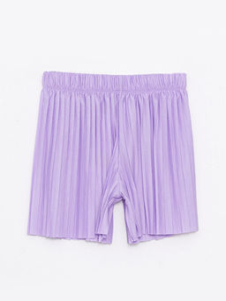 Beli Lastikli Basic Pileli K?z ?ocuk ?ort