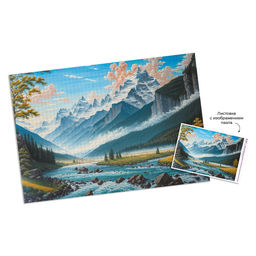 ФРЕЯ Пазл 2000 элемент. PZL-2000/42 Горный пейзаж с рекой